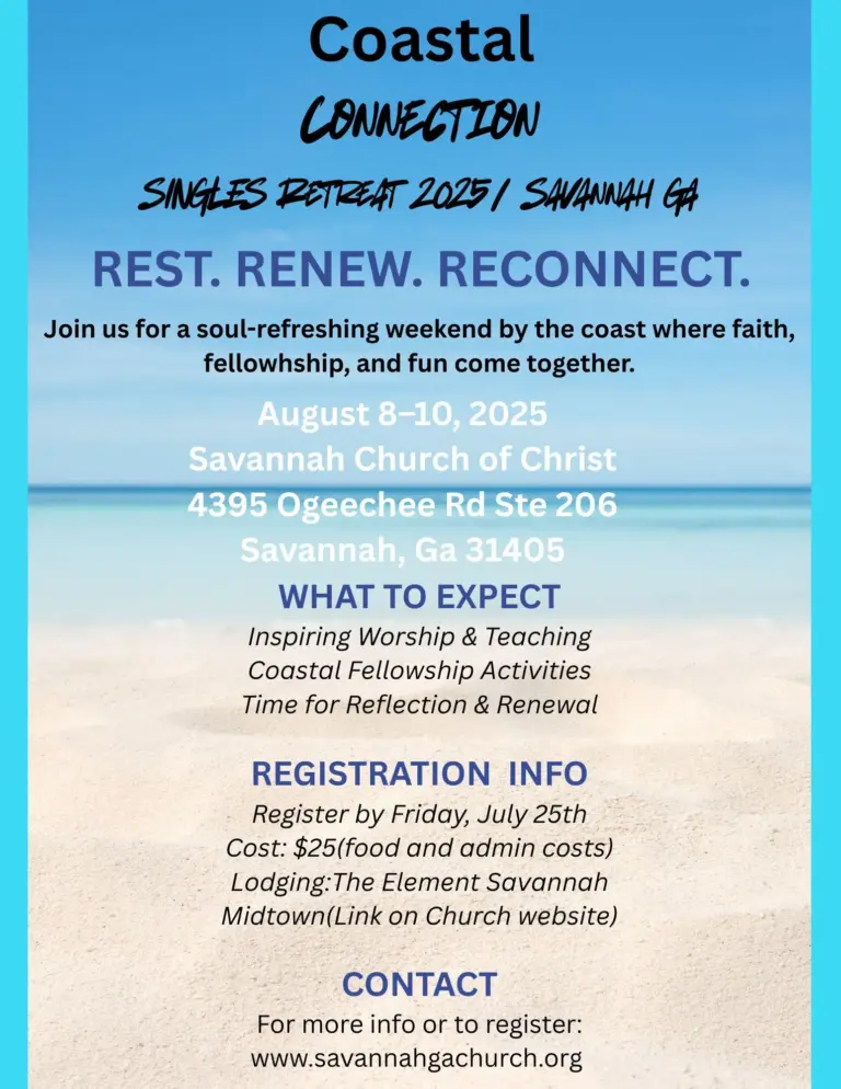 Coastal Connections: Singles Retreat 2025